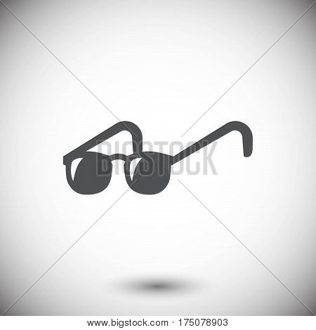 glasses icon stock vector illustration flat design