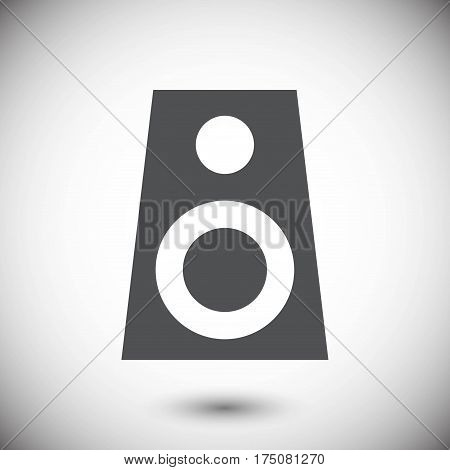 Audio speakers icon stock vector illustration flat design