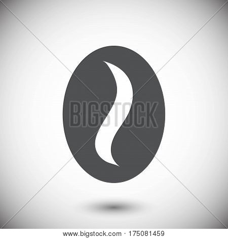 Coffee beans icon  stock vector illustration flat design