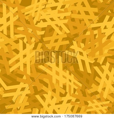 Abstract geometric yellow seamless pattern. Vector Background