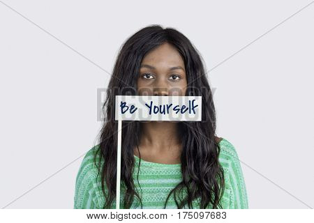 Yourself overlay word young people