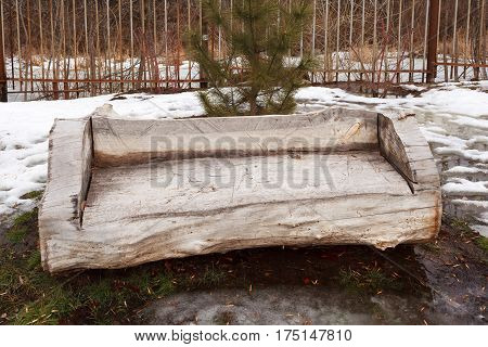 Self-made Wooden Furniture On The Street