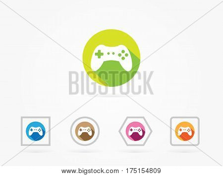 Vector Illustration of PC Accessories Game Controller isolated on a white background