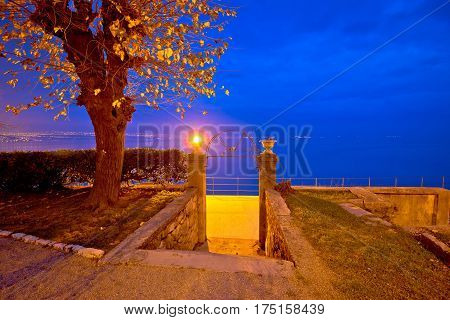 Kvarner Bay In Lovran Evening View