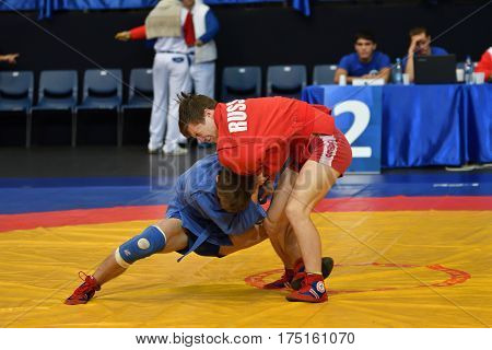 Orenburg, Russia - 29 October 2016: Boys Competitions Sambo