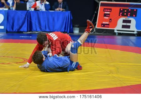 Orenburg, Russia - 29 October 2016: Boys Competitions Sambo