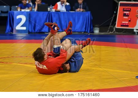 Orenburg, Russia - 29 October 2016: Boys Competitions Sambo