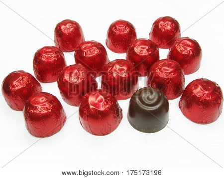 sweetmeats in red casing sweet food set