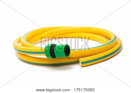 garden hose isolated on a white background