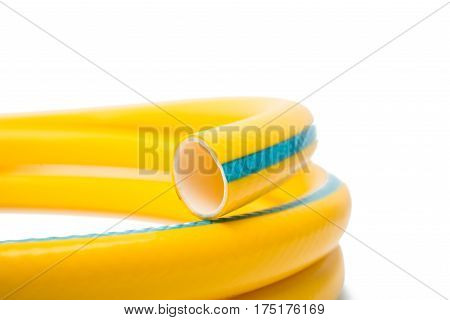 garden hose isolated on a white background
