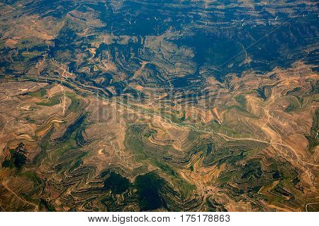 windmills for electric energy in Castellon province of spain