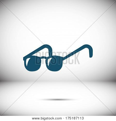 glasses icon stock vector illustration flat design
