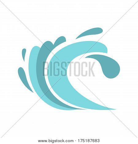 Seaway icon in flat style isolated on white background vector illustration