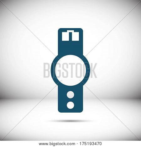 wristwatch icon  stock vector illustration flat design