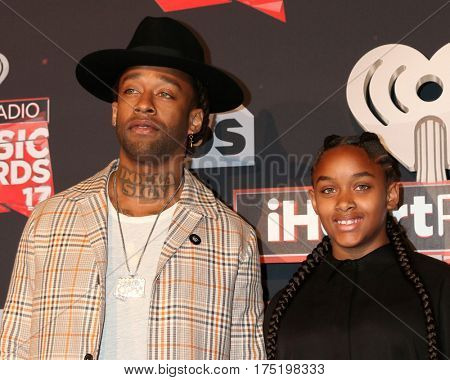 LOS ANGELES - MAR 5:  Ty Dolla Sign, daughter at the 2017 iHeart Music Awards at Forum on March 5, 2017 in Los Angeles, CA