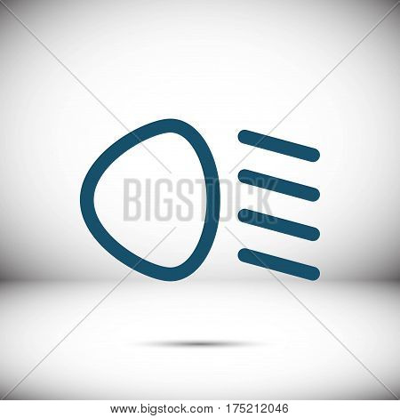 dipped beam icon stock vector illustration flat design