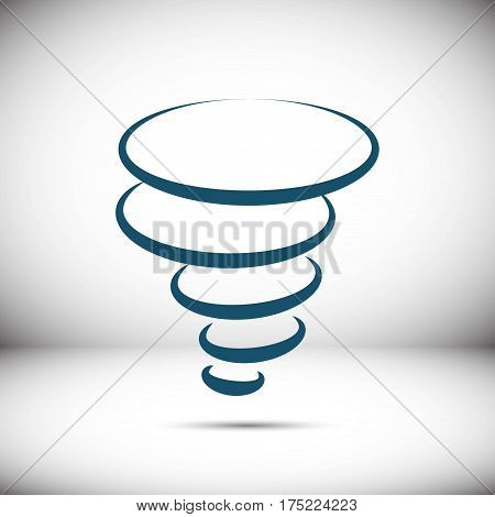 tornado icon stock vector illustration flat design