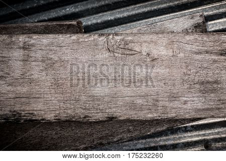 Abstract Background Of Wooden And Metal