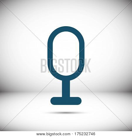 microphone icon stock vector illustration flat design
