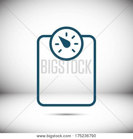 measure the weight icon stock vector illustration flat design
