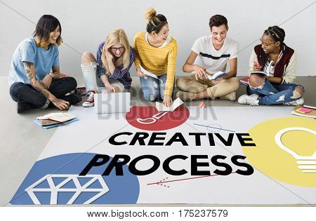 Creativity artistic ideas icon graphic