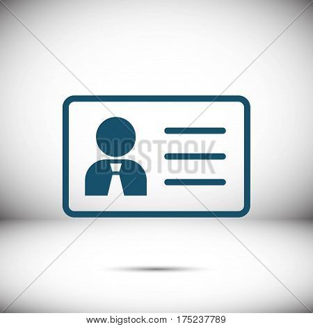 id icon stock vector illustration flat design