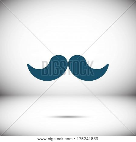 mustache icon stock vector illustration flat design