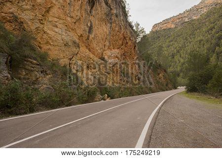Landscape around Ludiente in Castellon in Spain
