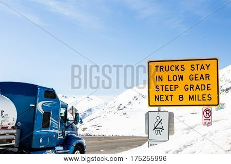 Loveland Pass Colorado USA-March 15 2015. Typical weekend at Loveland pass on late Winter day.