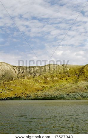 South Saskatchewan River Hills, sur le lac Diefenbaker, près de Beaver plat