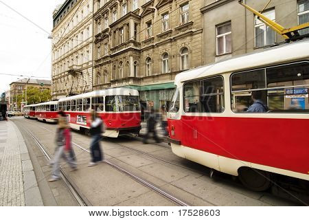 Detalle de Praga Streetcar, Checa Reublic
