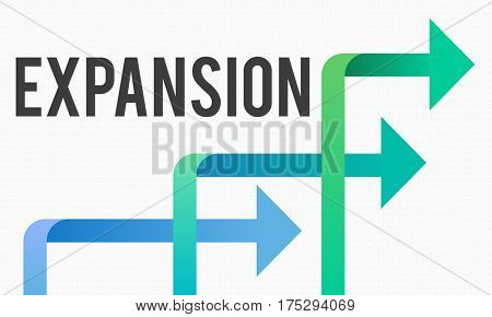 Arrow Sign Icon with Business Concept Word