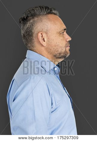 Adult Man Nutural Confident Portrait Concept