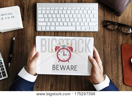 Digital tablet alarm notification for important appointment