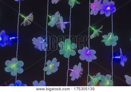 The flowers have a light night  design, dongdaemun, duo-tone