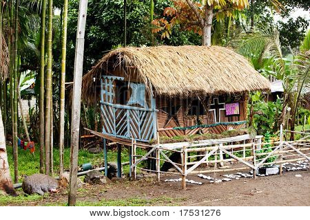 インドネシアのクリスマス小屋
