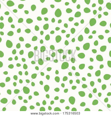 Seamless random easter eggs pattern in green color.