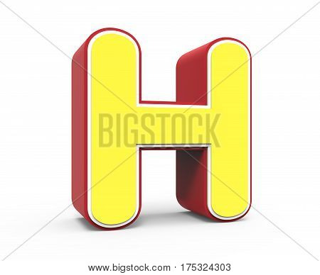 Yellow Letter H