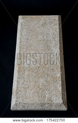 Stone Isolate On Black Background , Clipping Path