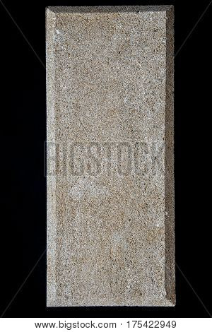 Stone Isolate On Black Background , Clipping Path