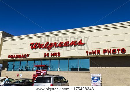 Muncie - Circa March 2017: Walgreens Consumer Pharmacy Store. Walgreens is an American Pharmaceutical Company XI