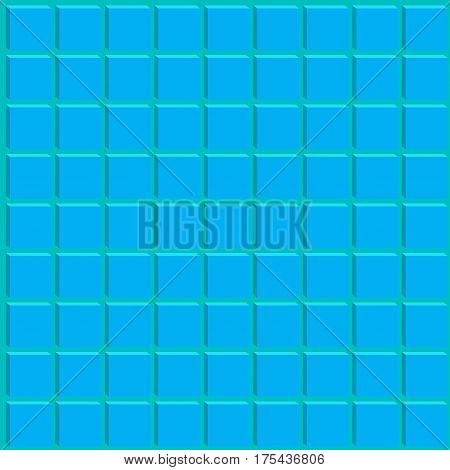 Geometric pattern with rectangles depicted in blue tone.