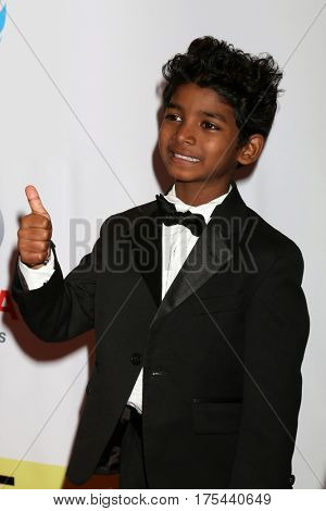 LOS ANGELES - FEB 11:  Sunny Pawar at the 48th NAACP Image Awards Arrivals at Pasadena Conference Center on February 11, 2017 in Pasadena, CA