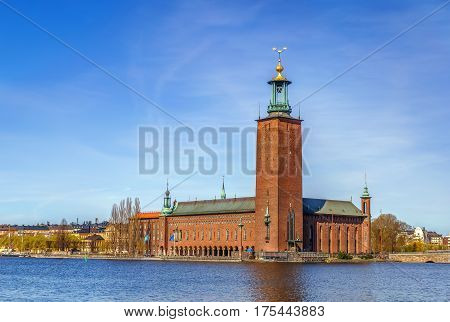 Stockholm City Hall is the building of the Municipal Council for the City of Stockholm in Sweden. It stands on the eastern tip of Kungsholmen island