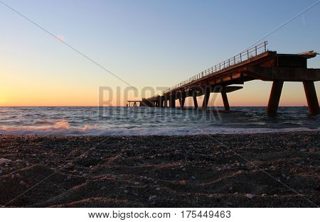 Old Wharf, Pier, South Italy, Ruins, Lamezia Terme