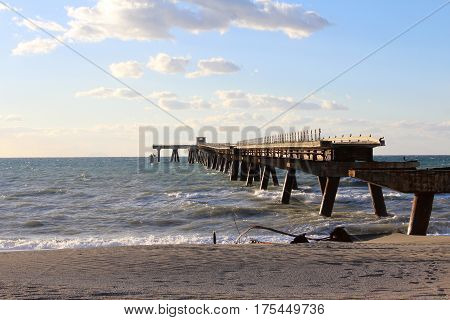 Old Wharf, Pier, South Italy, Ruins, Lamezia Terme