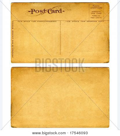 Vintage pohlednice z roku 1900 přední i prázdné zpět