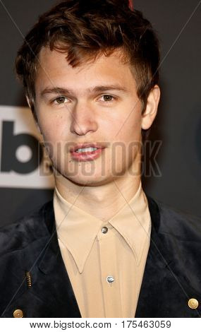 Ansel Elgort at the 2017 iHeartRadio Music Awards held at the Forum in Inglewood, USA on March 5, 2017.