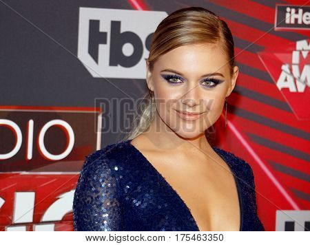 Kelsea Ballerini at the 2017 iHeartRadio Music Awards held at the Forum in Inglewood, USA on March 5, 2017.