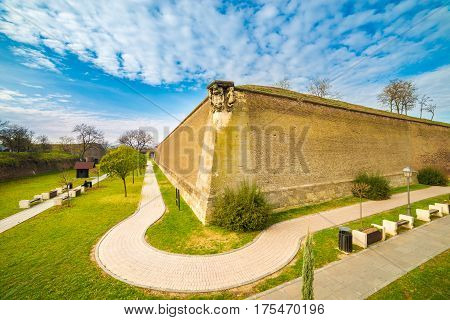 Medieval fortress and historical site in Alba Iulia Transylvania Romania.